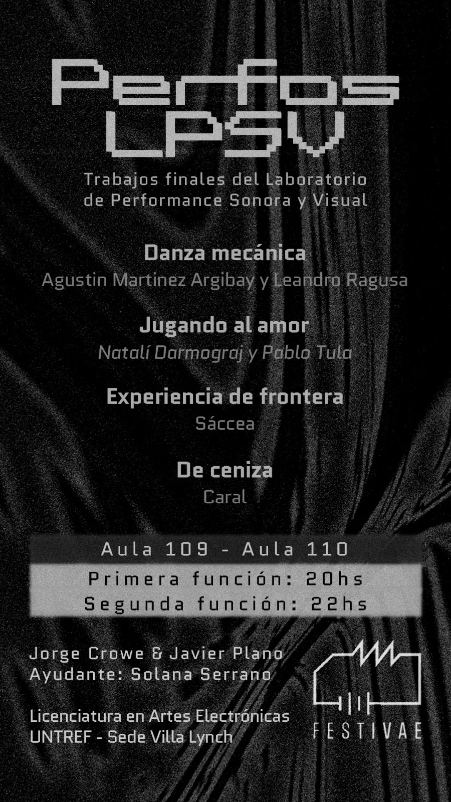 Cronograma laboratorio de performance sonora y visual